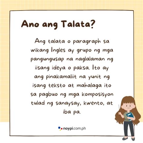 sipiin kahulugan|TALATA: Ano ang Talata, Paano Gumawa, at mga .
